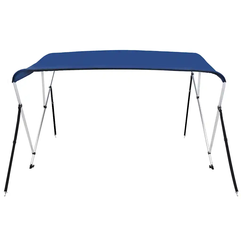 Bimini di Prua con Tendalino a 3 Archi Blu 183x140x137 cm cod mxl 78317