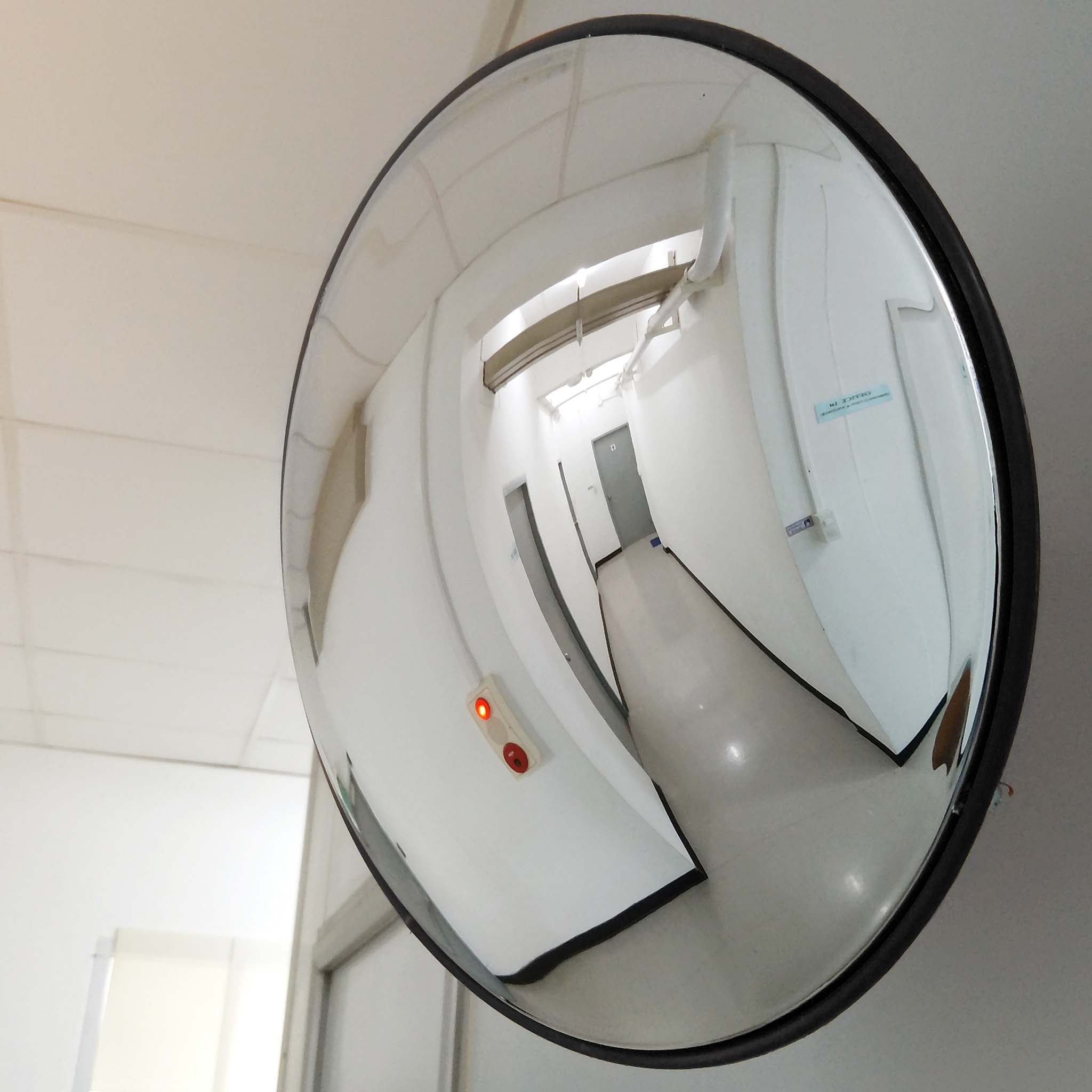 Verkehrsspiegel 80 cm konvex Schwarz