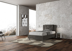 Letto 1 Piazza e Mezzo 120x200 cm Senza Rete Appia Grigio