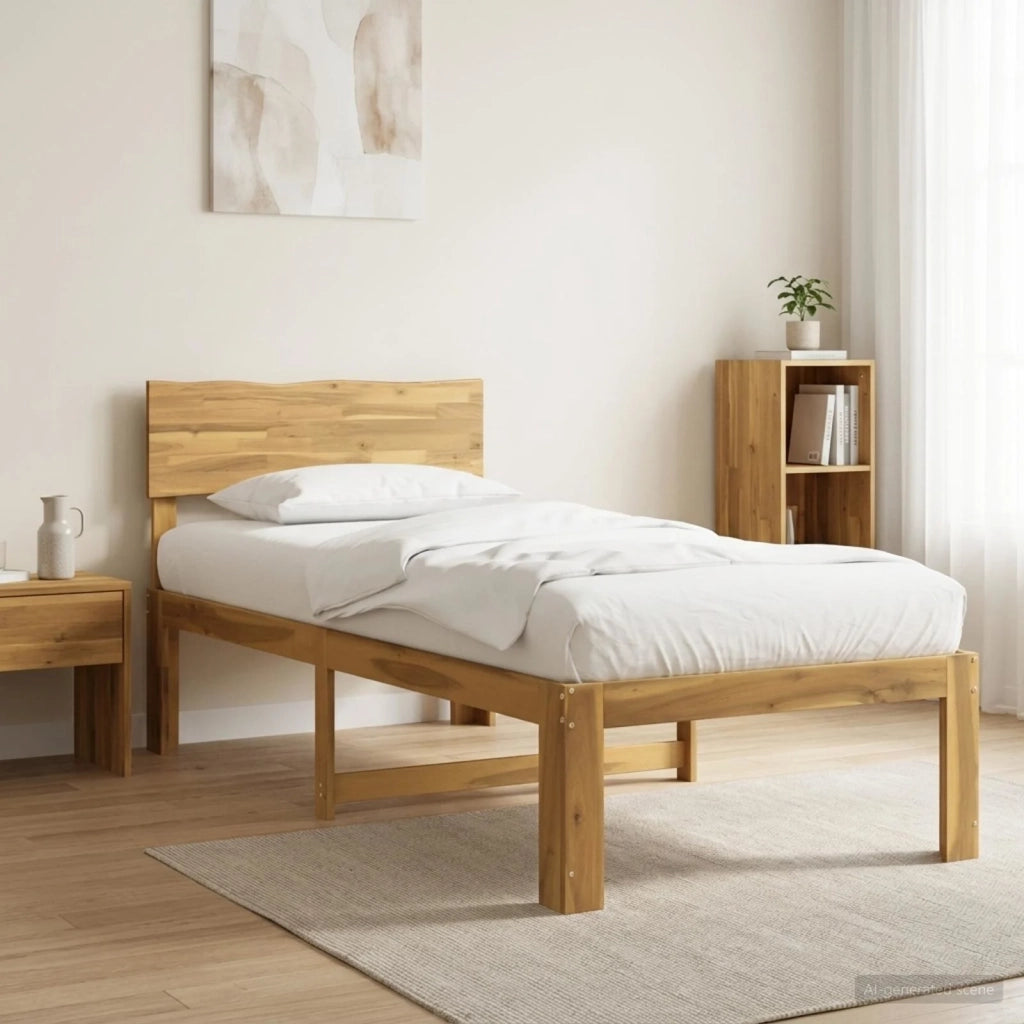 Letto Singolo con Testiera ROSTOCK Bianco 80 x 200 cm 903370