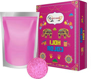 Polvere di Holi Acquasolubile Rosa - 1 kg Sacchetto per Festa, Baby Shower, Foto - Naturale e Sicura - Colori Rangoli - Polvere di Glitter Arcobaleno