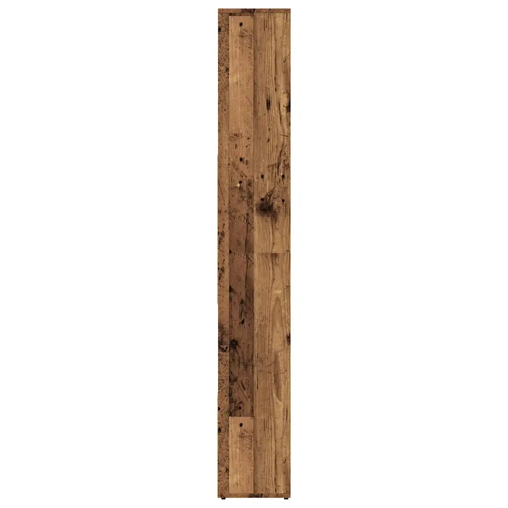 Libreria-Scaffale per Libri-Mobile di Stoccaggio Legno Antico 67x24x161 cm in Truciolato