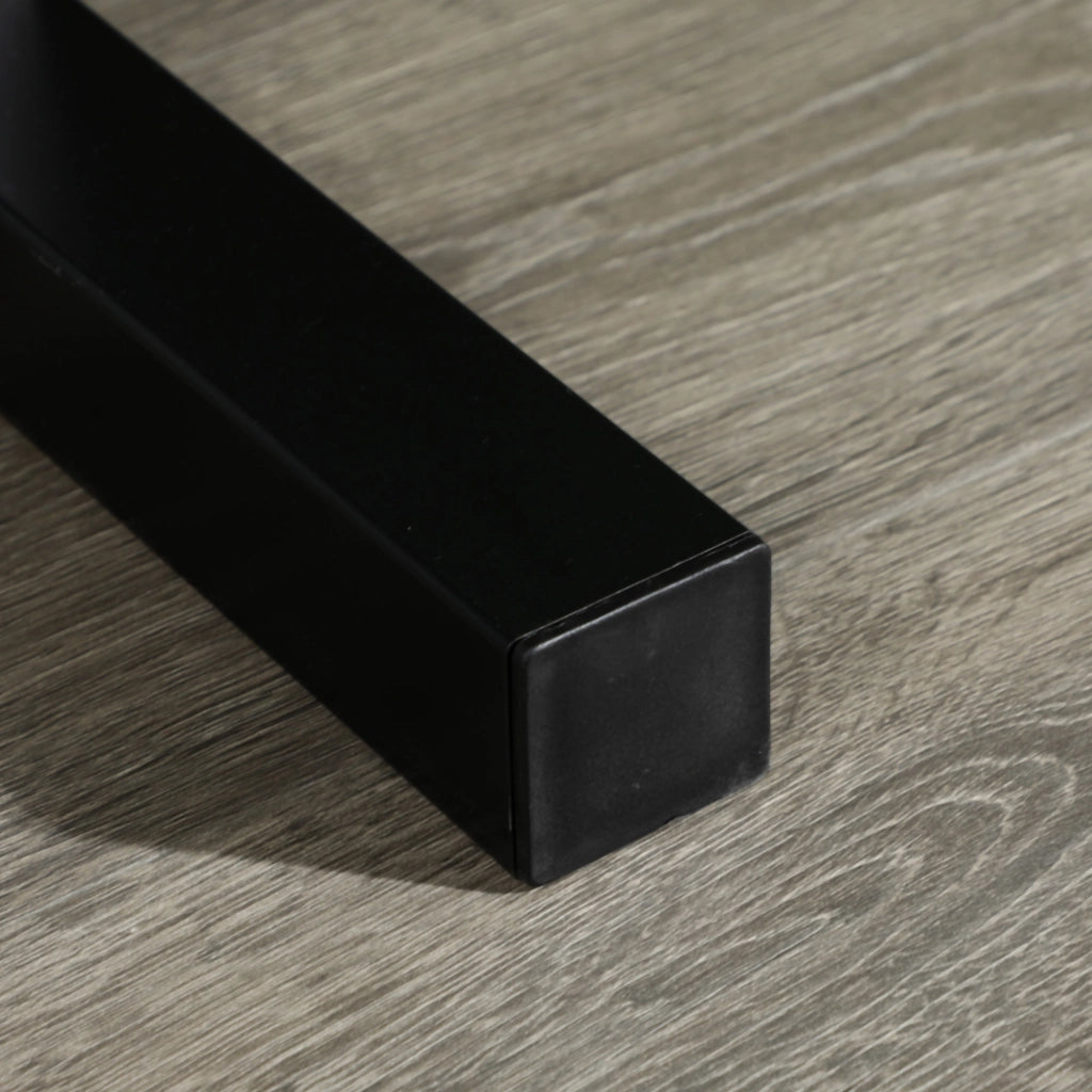Easycomfort Porta Pesi con 2 Ripiani in Acciaio per Palestra, Casa e Ufficio, 94x52.5x82cm, Nero