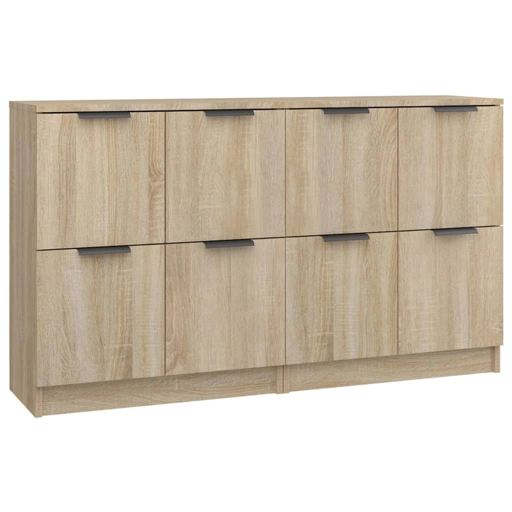 Buffet credenza cassettiera armadio mobile contenitore organizer per cucina soggiorno salotti set di 2 Sonoma 60 x 30 x 70 cm in legno ingegnerizzato marrone 02_0036812