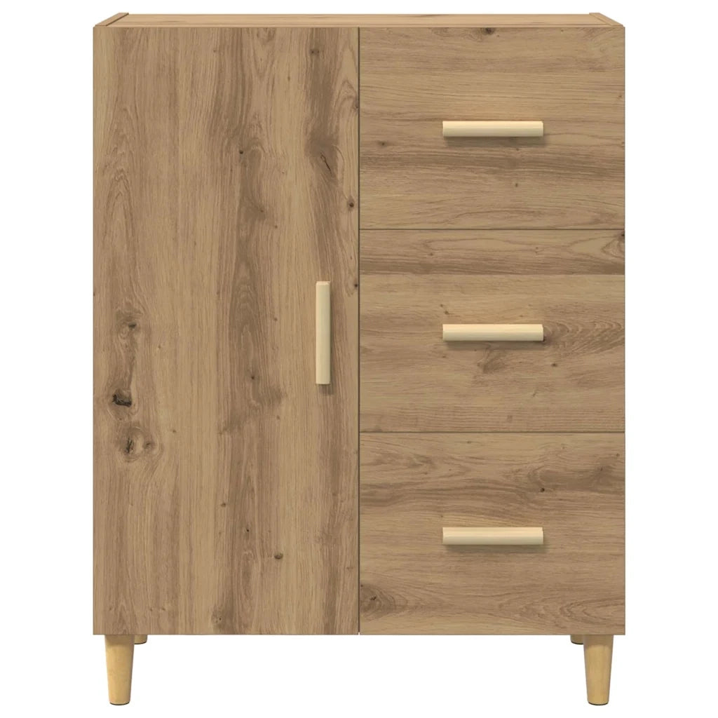 Credenza-Buffet-Armadio da cucina rovere artigianale 34 x 69.5 x 90 cm Legno multistrato