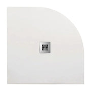PIATTO DOCCIA SEMICIRCOLARE IN MARMORESINA BIANCO MODELLO STONE FREE H2,8 - CM 90X90  - BAR