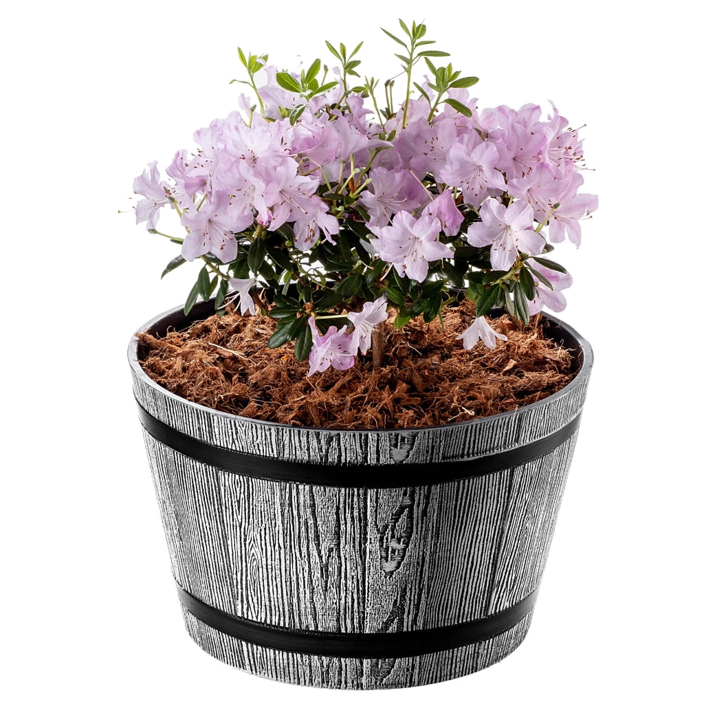 Vaso da fiori KADAX, vaso per fiori, copertura da giardino, rotondo, supporto per fiori in plastica, 30 cm