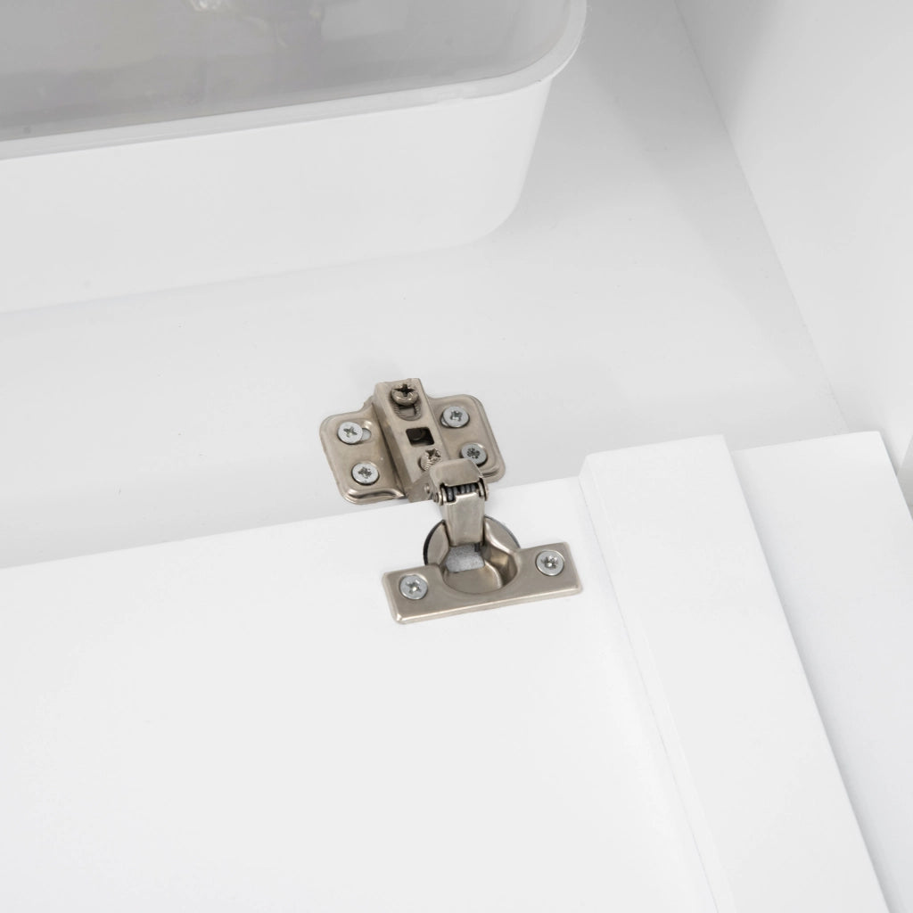 Armadio per gatti con 2 ripiani e porta magnetica ¨C Zephmum ¨C Bianco 60x30x60