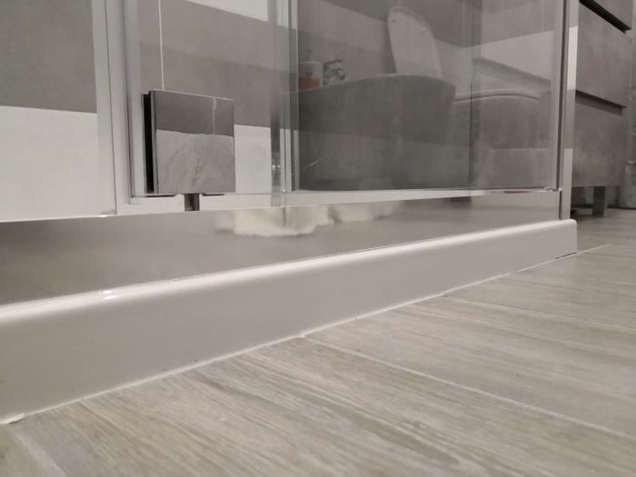 Box doccia Cristallo 6 mm 2 lati - Fisso piu' porta semi battente Trasparente - Misura: 90 x 110 x H190 cm 