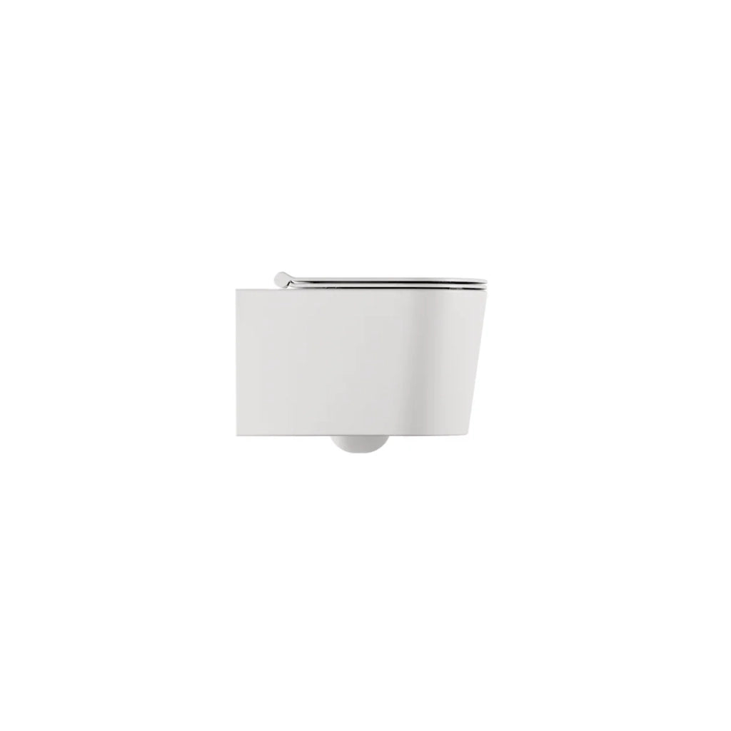 Coppia Di Sanitari Alice Ceramica Sospeso Senza Brida Bianco Lucido "Form"
