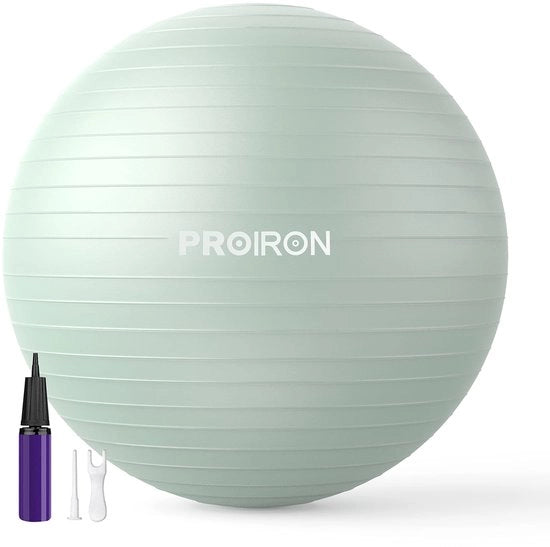 Ballo di fitness 65 cm - Anti-rottura - Ballo per yoga - Ballo per donne in attesa - Ballo per allenamento - Pompaggio manuale incluso - Ballo per ginnastica