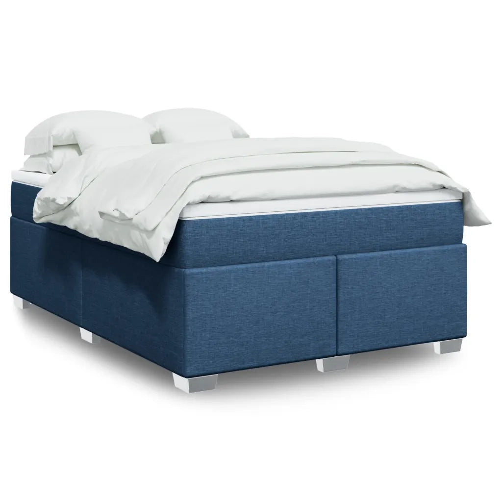 Giroletto a Molle con Materasso Blu 140x200 cm in Tessuto 3285143