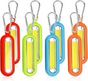 Lanterna a LED USB ricaricabile per escursionisti - 8 pezzi - luce di sicurezza con torcia - alpinisti e cani con chiave.