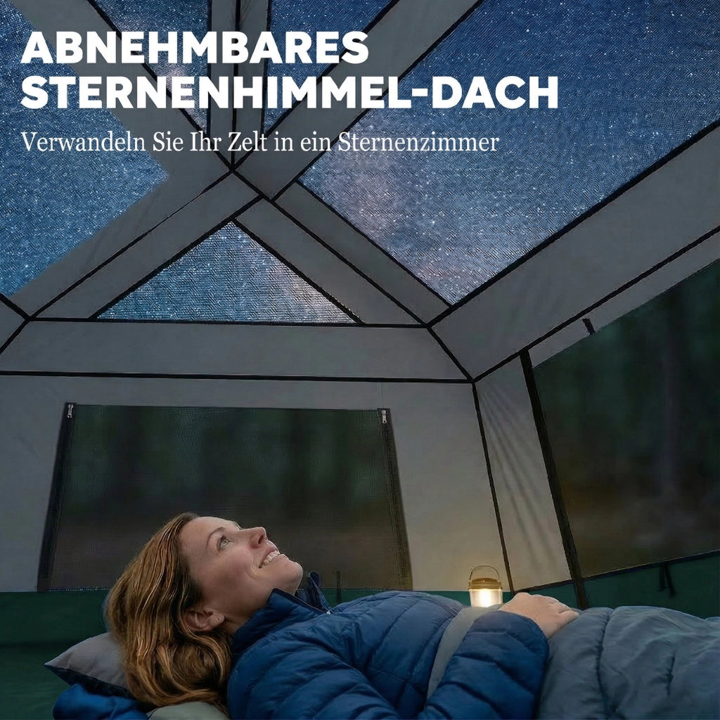 Tenda da campeggio per 4-6 persone ¨C zephmum ¨C Verde 3000mm impermeabile