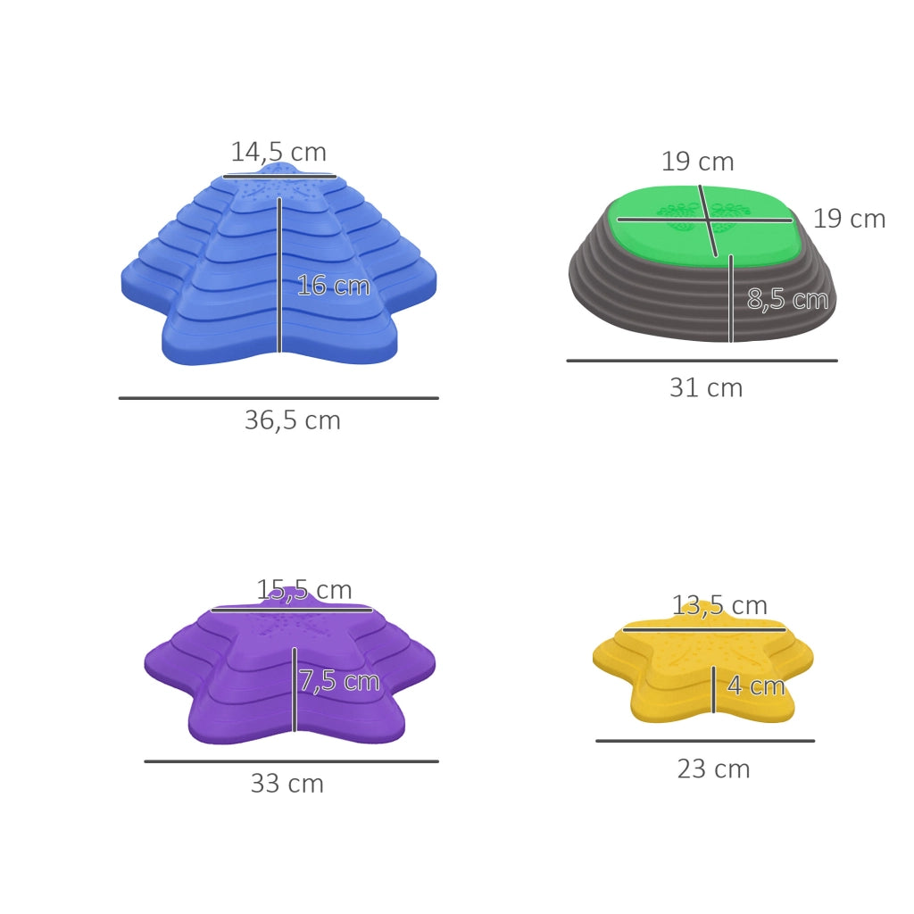 Set tappeti da gioco per bambini ¨C zephmum ¨C stelle marine, 5 pezzi, 80x
