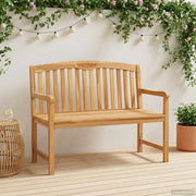 Panchina in legno intagliata a mano Naturale 114 x 60,5 x 95 cm