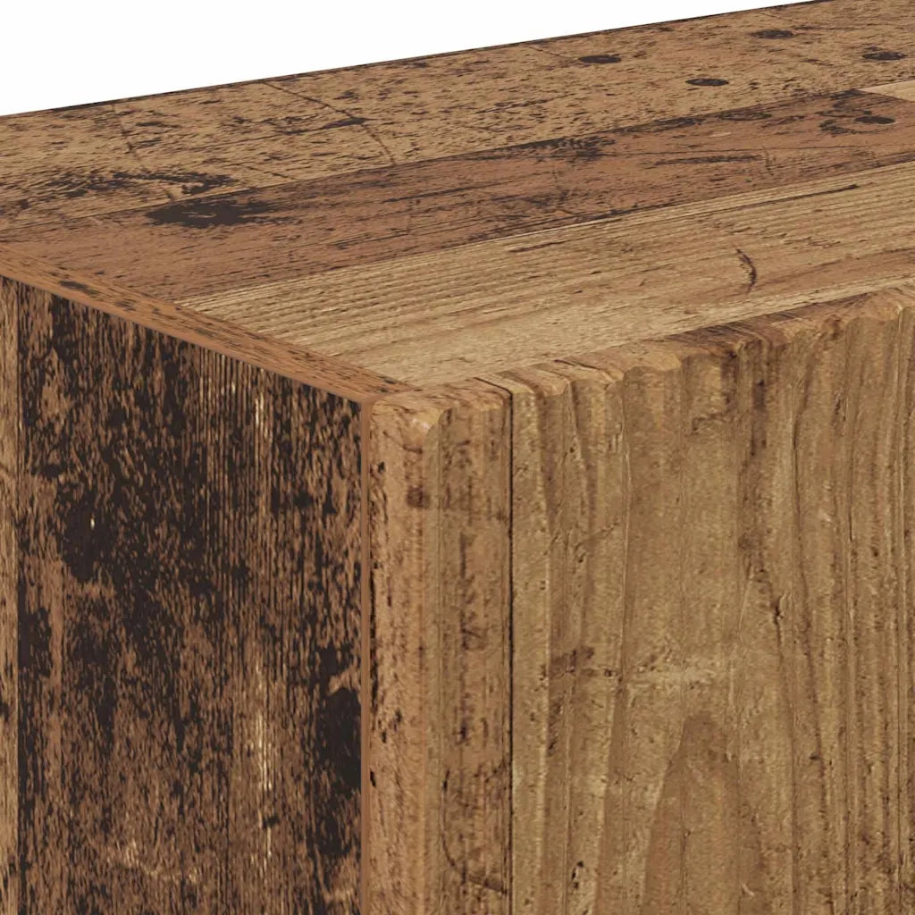 Mobile TV da parete 2 pcs Legno vecchio 98 x 31 x 29,5 cm