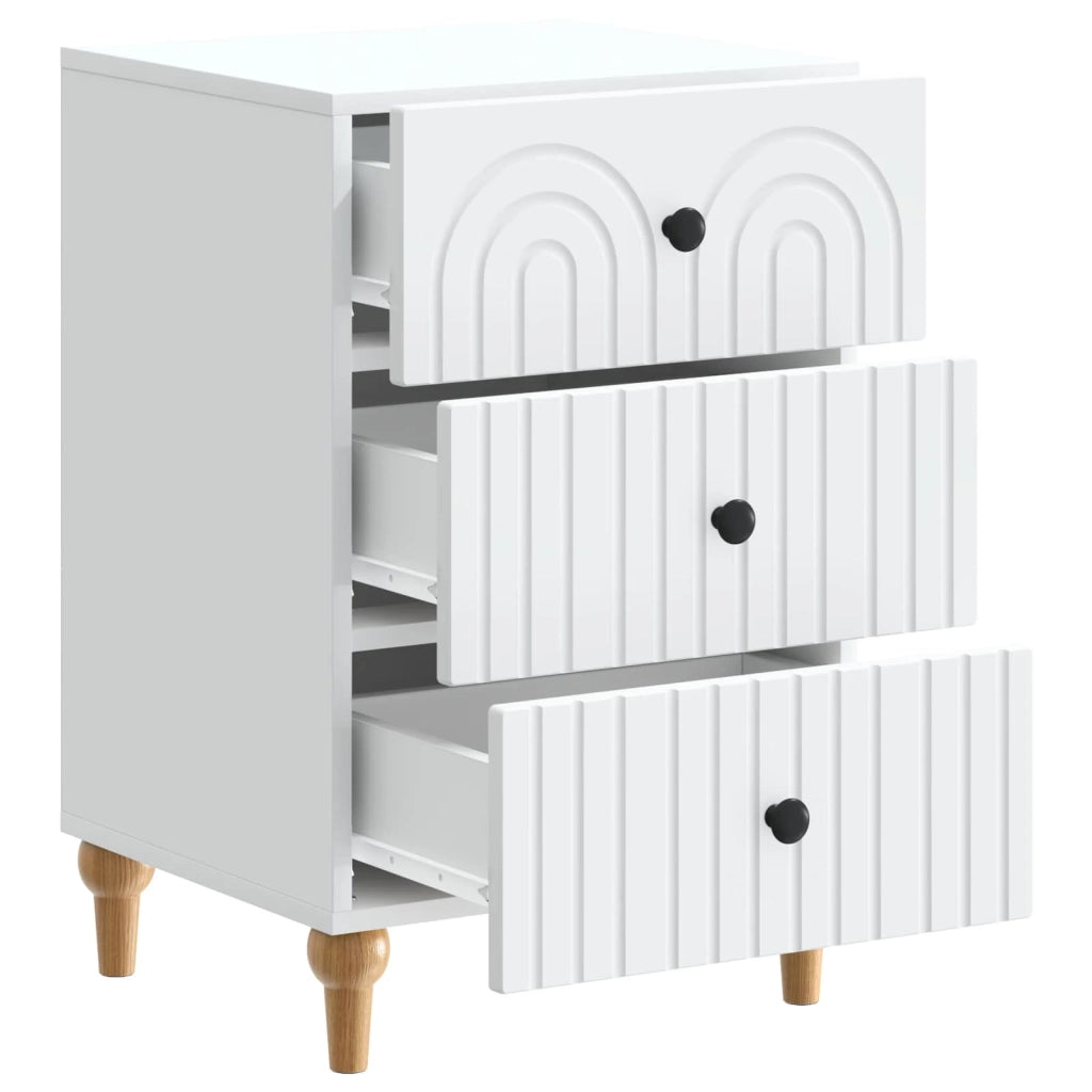 Armadio da Notte Bianco 43x 41 x 66,5 cm Legno ingegnerizzato 894095