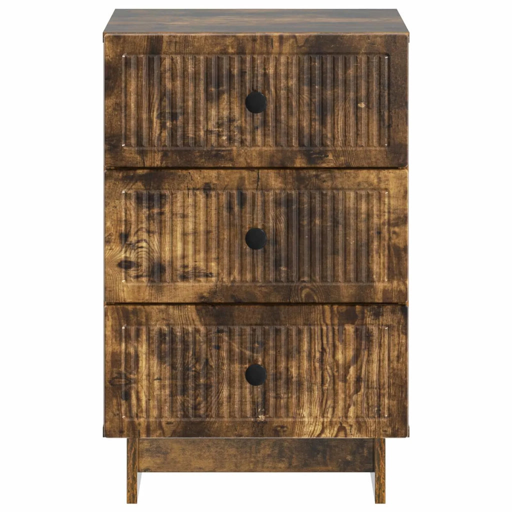 Armadio da Notte con cassetto Rovere Fumo 43 x 41 x 66,5 cm 893870