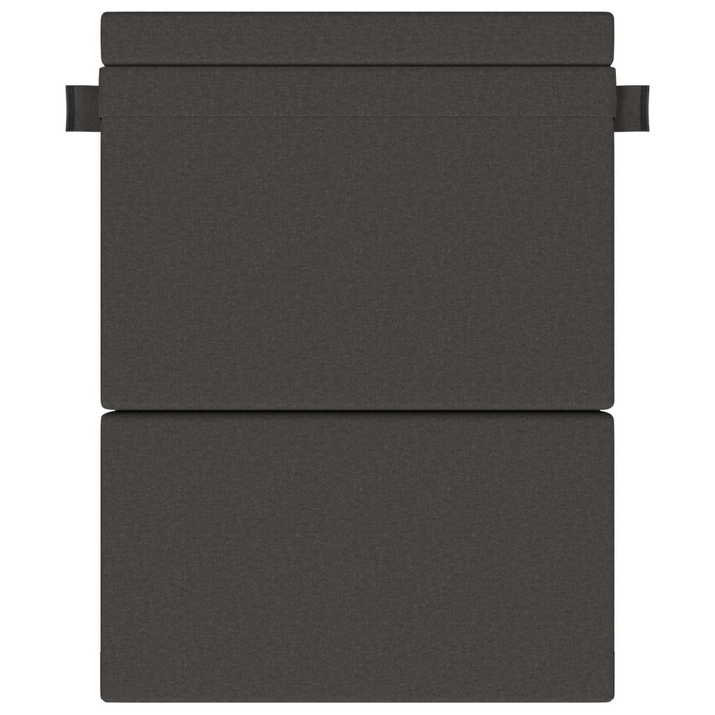 Divano Letto Pieghevole Grigio Scuro 152 x 86,5 x 60 cm Tessuto 900120