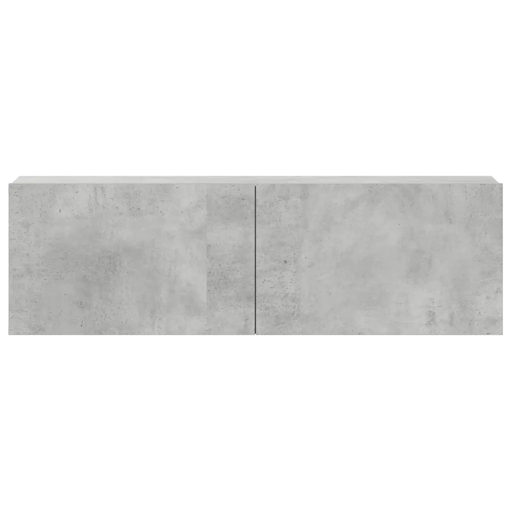 Set di Mobili Porta TV 3 pz Grigio Cemento in Legno Multistrato 3114481