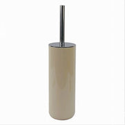 Trade Shop - Portascopino Porta Scopino Con Scopettino Wc Bagno Toilette Beige Silver 79884 -