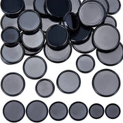 Set di rulli per cartoleria 33 pezzi - Rulli in plastica nera espandibili - 3 misure - 1,55 cm / 2 cm / 2,4 cm ID - Materiale ABS di alta qualità - Per uso DIY Notebook