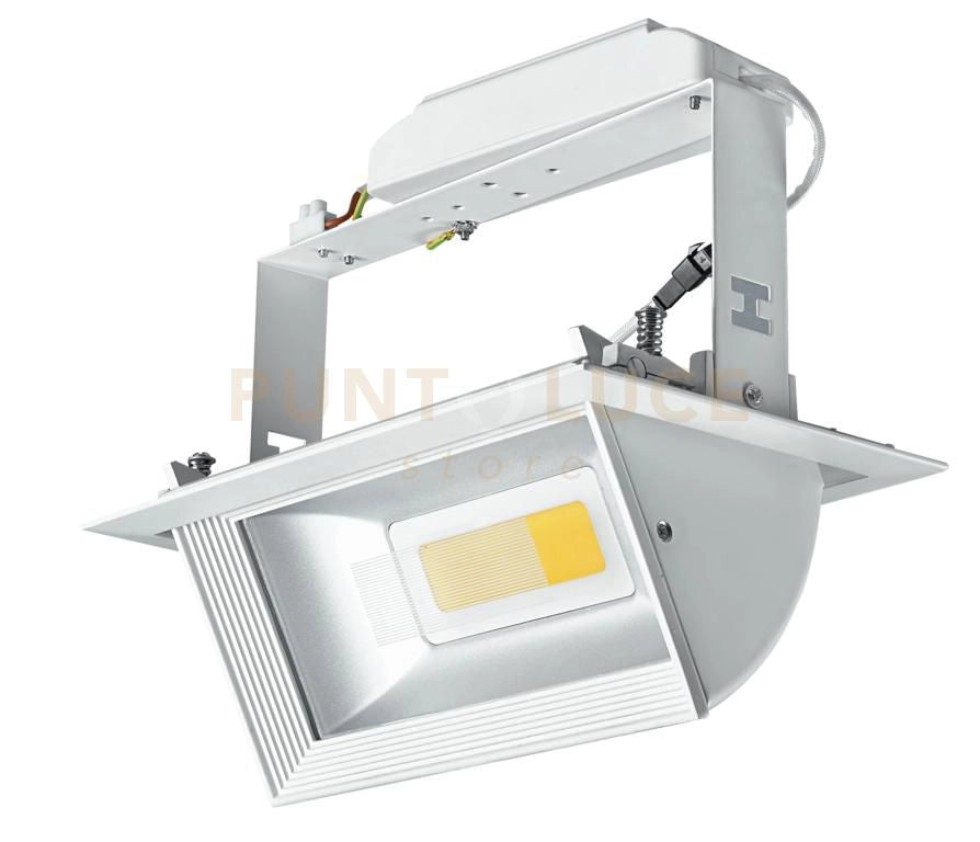 INCASSO LED LYBRA ORIENTABILE BIANCO 30W 1600LM 3200K 21,9X14,6X23,5CM