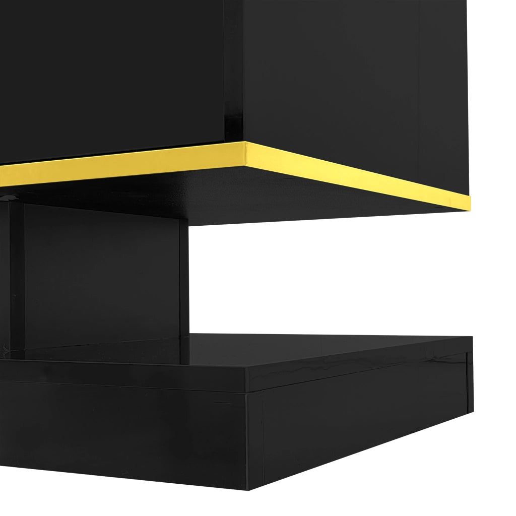 Mobile TV con LED e Cassetti ¨C MINIMAL ¨C Bianco Lucido 180x38x45 cm
