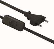 Prolunga Con Interruttore Mt 1,5 Nera Set 5 Pezzi - Electraline