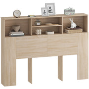 Testiera con contenitore ¨C Xylo ¨C legno naturale 140x103,5x19 cm 4 vani aperti