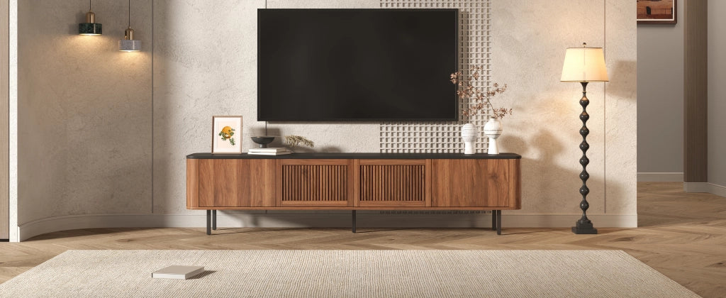 Mobile TV moderno, supporto TV, pannello TV, supporto TV basso. Design unico. 190 x 35 x 45 cm (L x P x A)