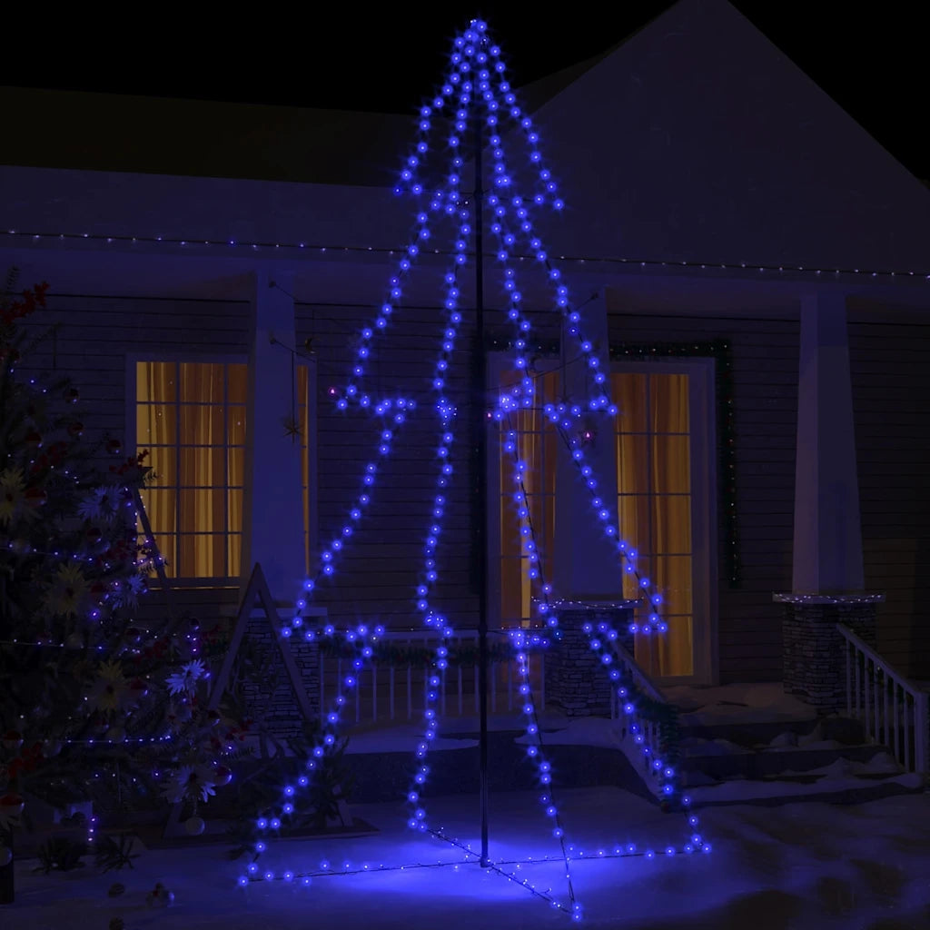 Albero di Natale a Cono 360 LED per Interni Esterni 143x250 cm cod mxl 25851