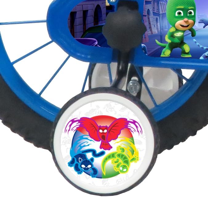 PJ MASKS 14'' POWER UP bicicletta per bambini, adatta a bambini tra i 4 e i 6 anni, per altezza tra 100 e 120 cm, con ca