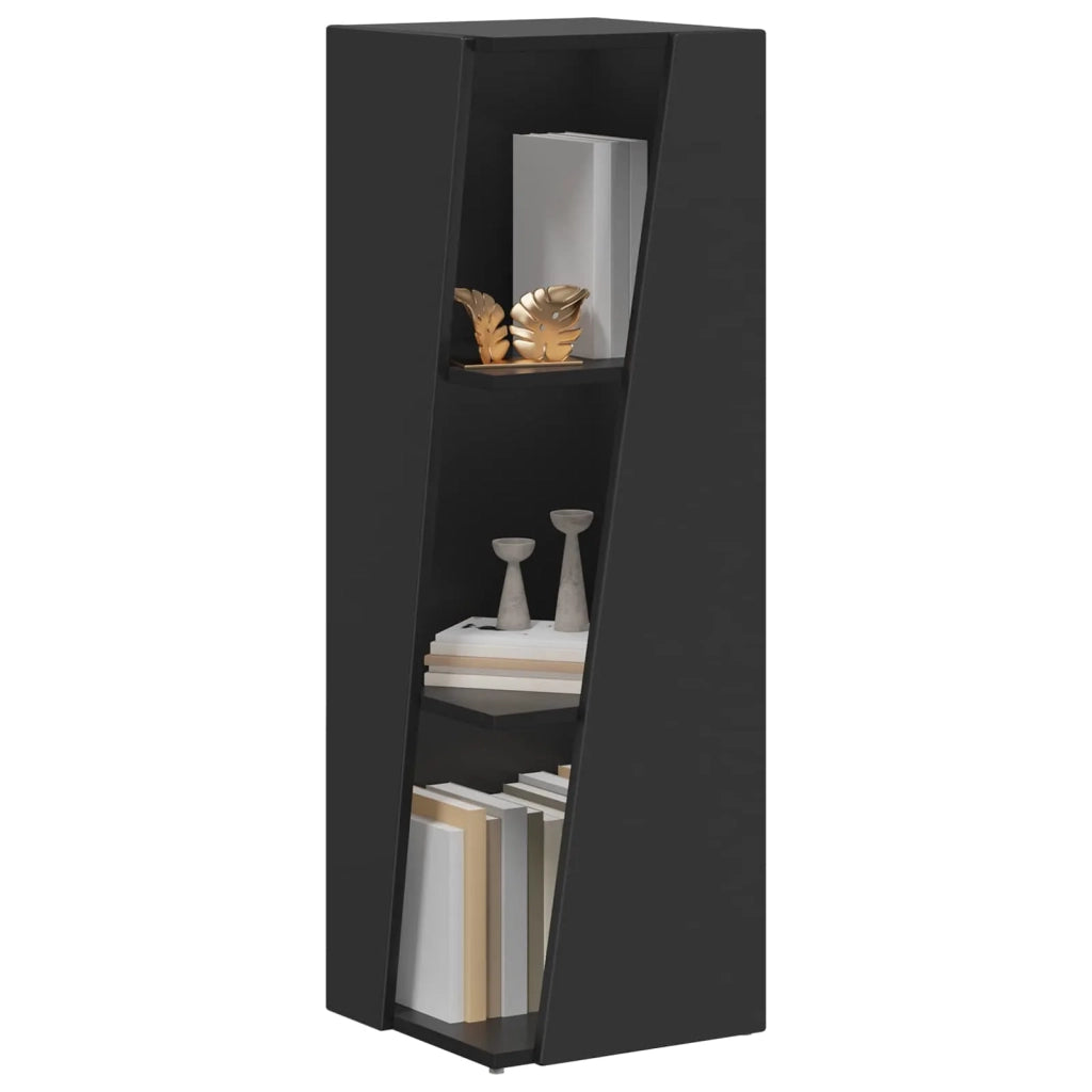 Mensola laterale Nero 33 x 32 x 100,5 cm Legno multistrato