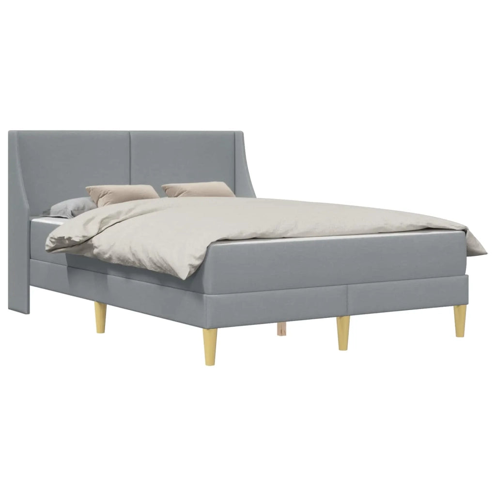 Struttura letto con materasso Grigio chiaro 140 x 200 cm