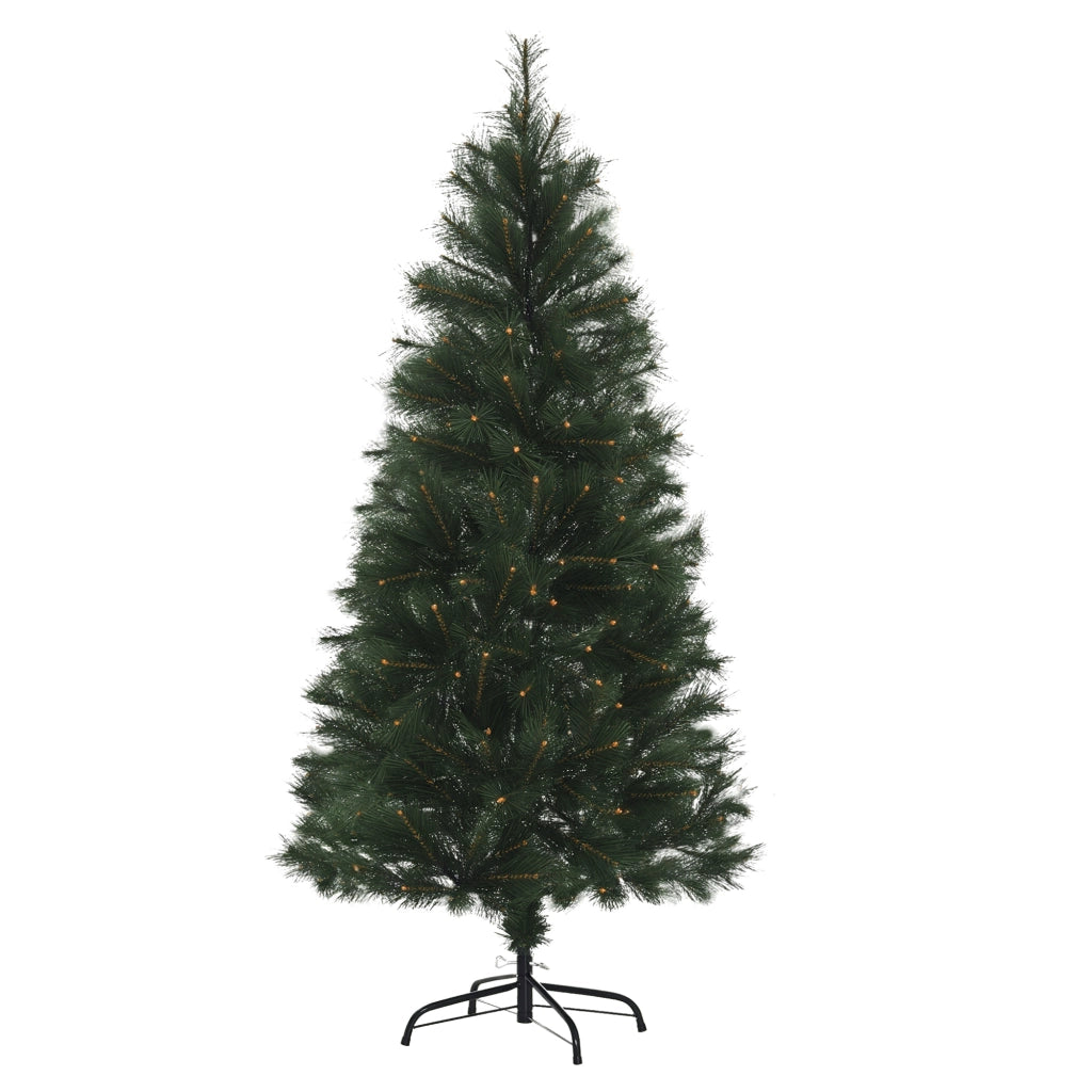 Albero di Natale Artificiale 150 cm ¨C zephmum ¨C Verde con Base Pieghevole in Acciaio