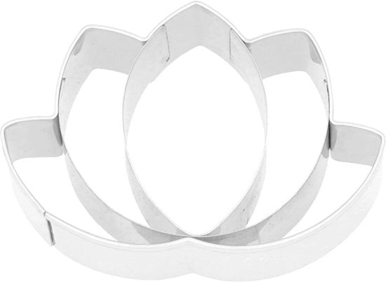 Forma di stampo a fiore di loto in acciaio inossidabile, dimensioni 2,5×6×4 cm, codice 189409
