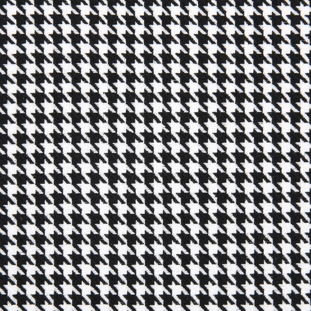 Set di 2 sedie in tessuto bianco e nero con gambe nere e senza braccioli design contemporaneo e retrò Sedute per la sala da pranzo