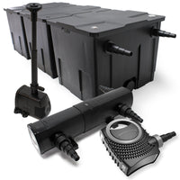 Set: Filtro bio per laghetto 90000l Chiarificatore UVC 36W Pompa 80W Pompa fontana