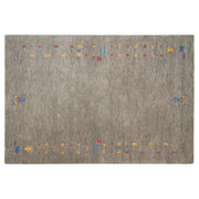 Tappeto Gabbeh in lana multicolore fatto a mano con motivo geometrico 140 x 200 cm soggiorno camera da letto stile boho