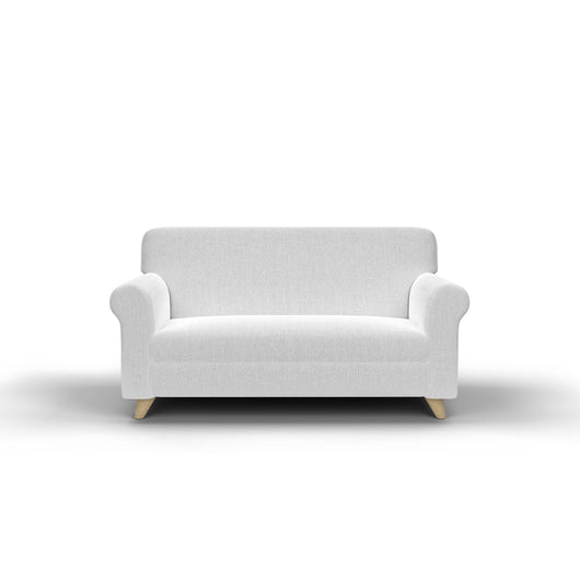 Copridivano Elasticizzato in Tessuto Bianco 2 Posti