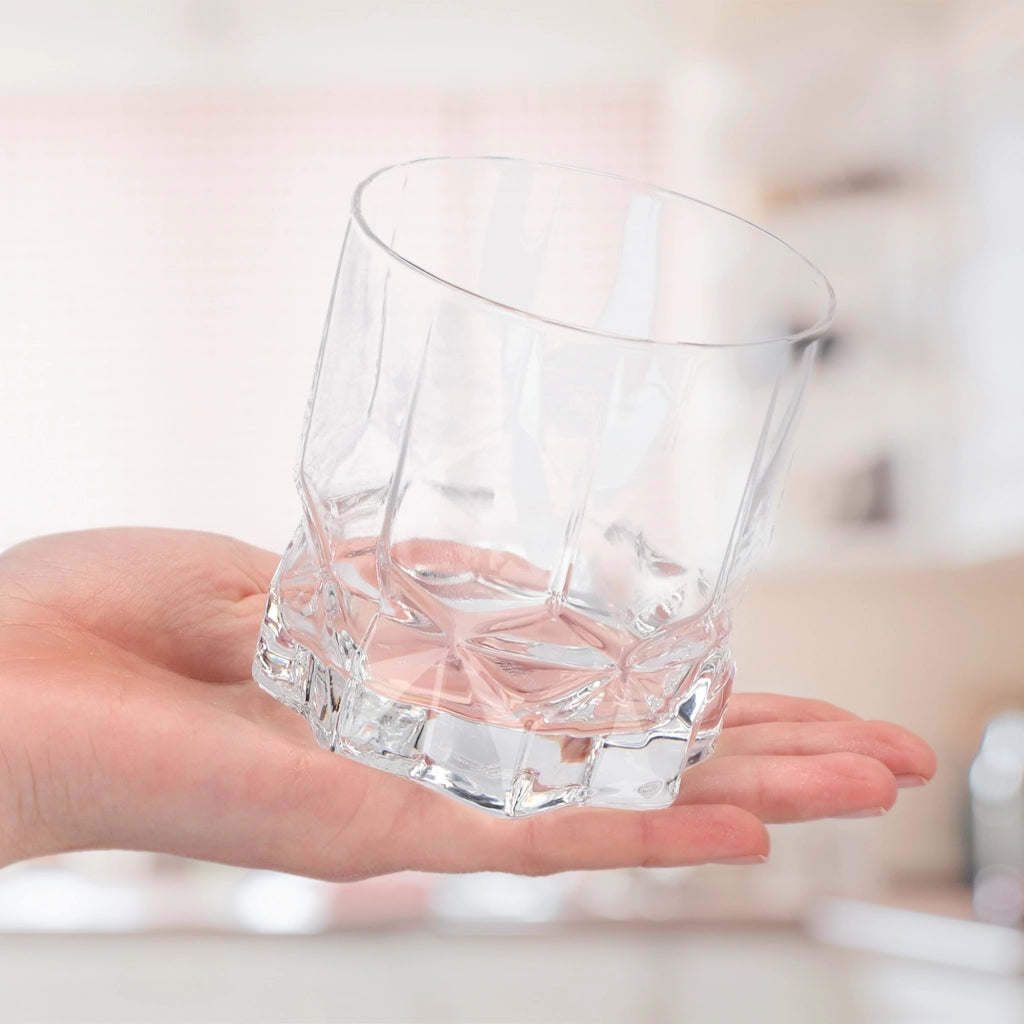 Set di 6 bicchieri KADAX per bevande e succhi di frutta, 325 ml, stile letterario.