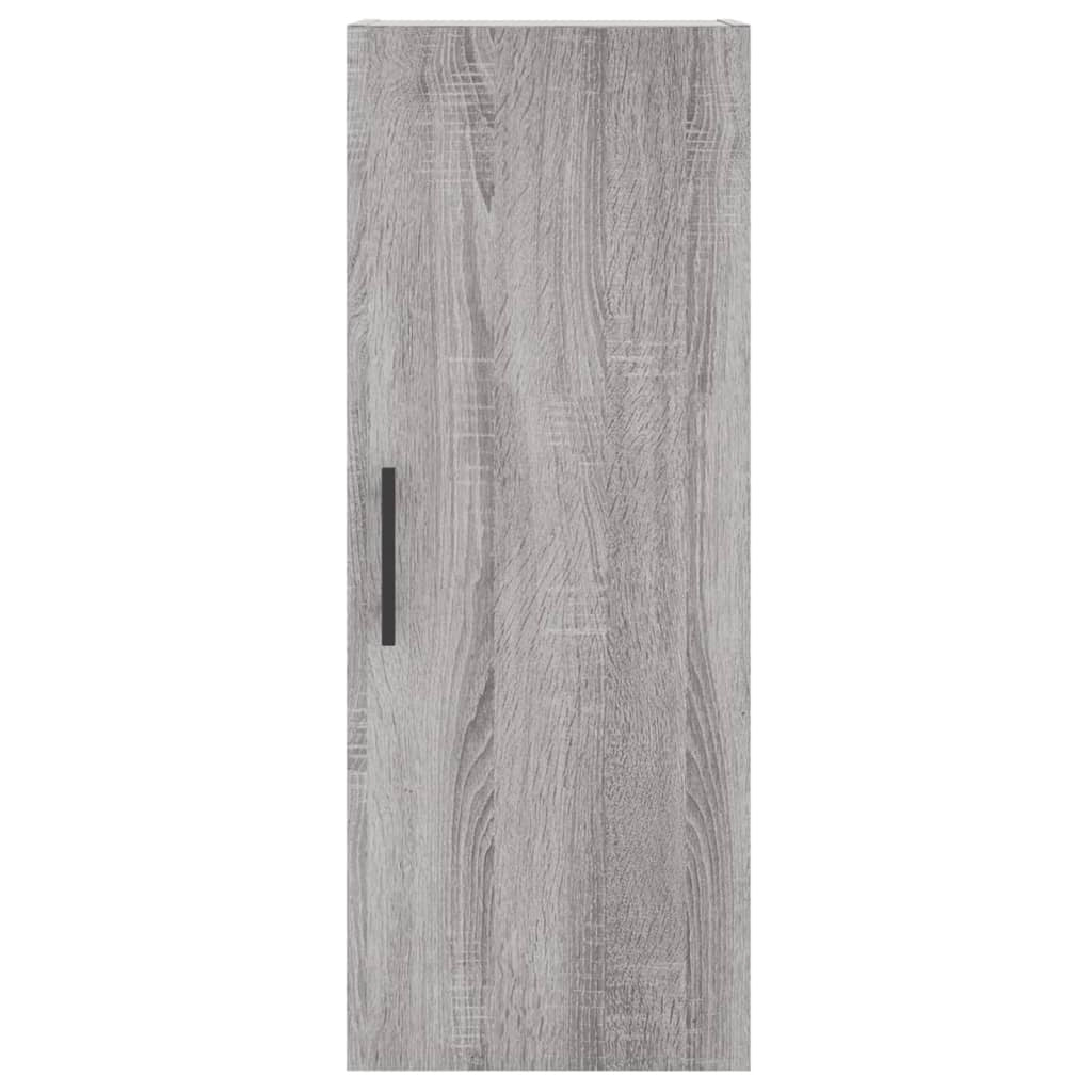 Buffet credenza cassettiera armadio mobile contenitore organizer cucina soggiorno salotto rovere Sonoma alto 34,5 x 34 x 180 cm legno ingegnerizzato grigio 02_0035305