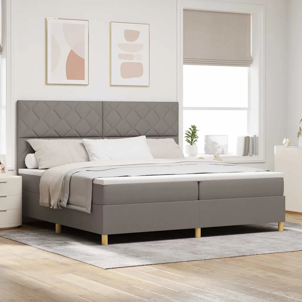 Letto a Sorgente LED con materasso Talpa 200 x 200 cm Tessuto 3343205