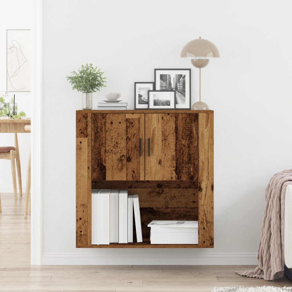 Armadio da parete Legno Vecchio 80x33x80 cm Legno Ingegnerizzato