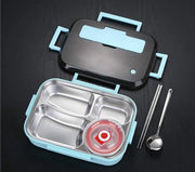 Bentobox per Studenti con Isolamento Termico - Cassetta con Cinque Griglie Separate e Ciotola per Zuppe - Grande Capacità per Lavoratori di Ufficio