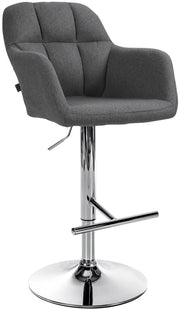Barhocker Natoma Stoff chrom
