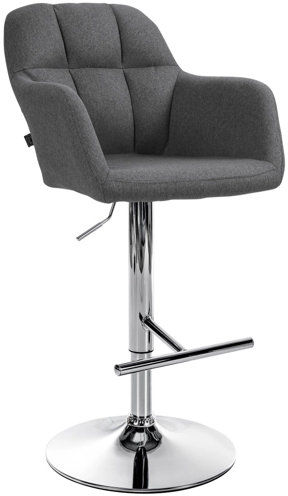 Barhocker Natoma Stoff chrom
