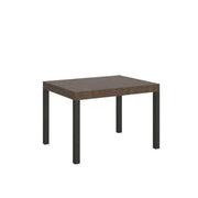 Tavolo allungabile 120/204x80 cm Everyday colore noce gambe antracite